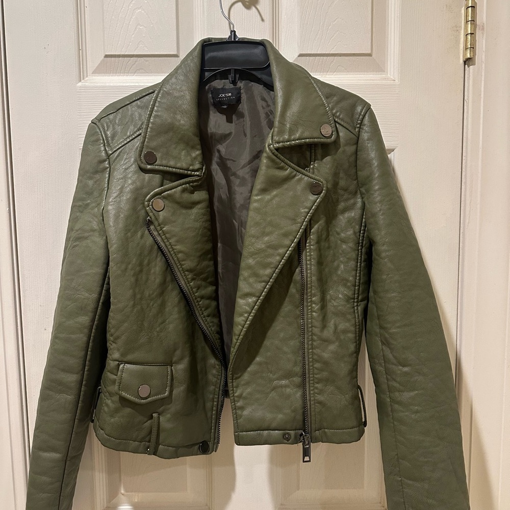 Collection B Sage Leather Jacket